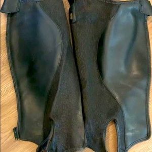 TredStep GUC leather half chaps for equestrian